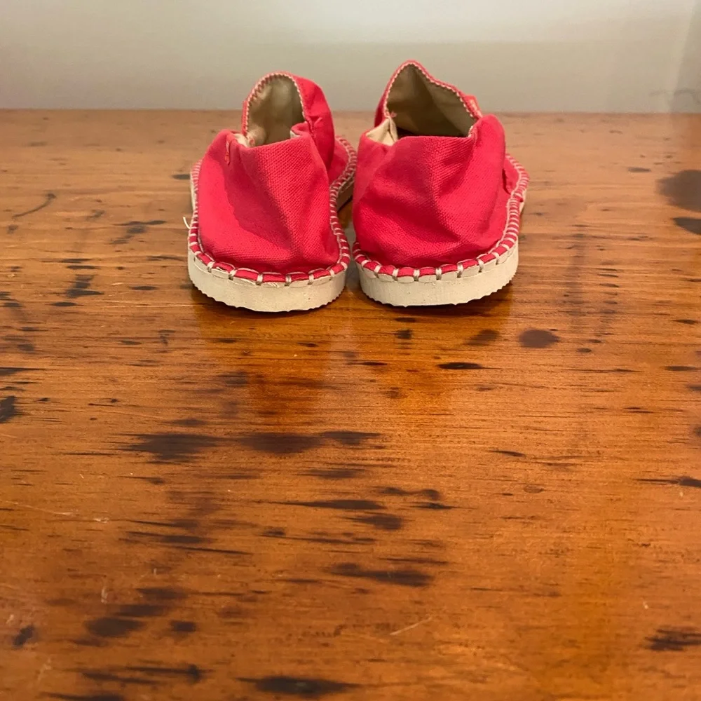 Havaianas Red Canvas Slip-On Espadrilles